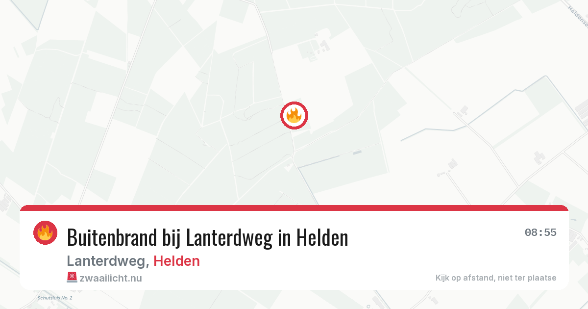 Buitenbrand bij Lanterdweg in Helden — 29 apr 2026