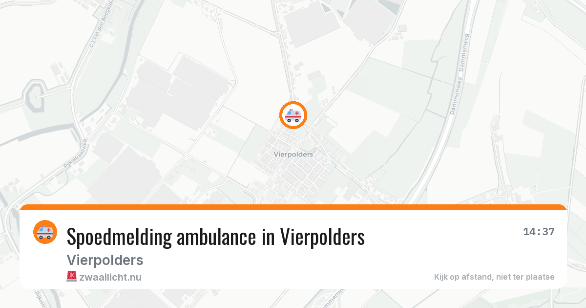 Spoedmelding ambulance in Vierpolders — 12 mrt 2026