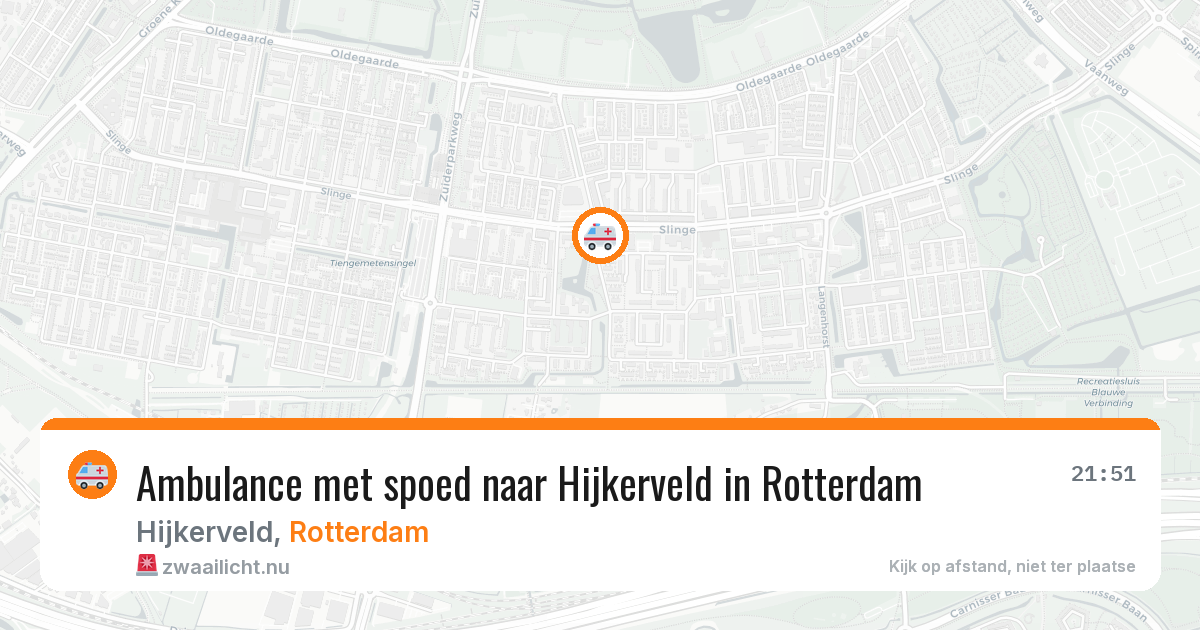 Ambulance met spoed naar Hijkerveld in Rotterdam — 17 mrt 2026