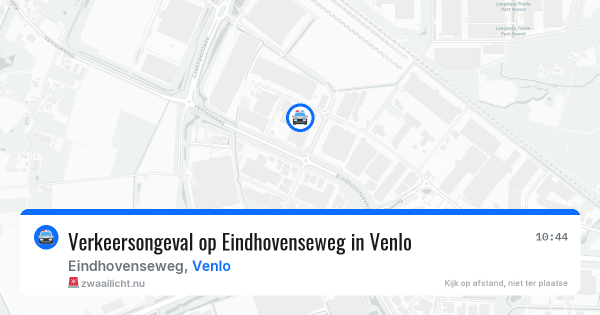 Verkeersongeval op Eindhovenseweg in Venlo — 18 jun 2026