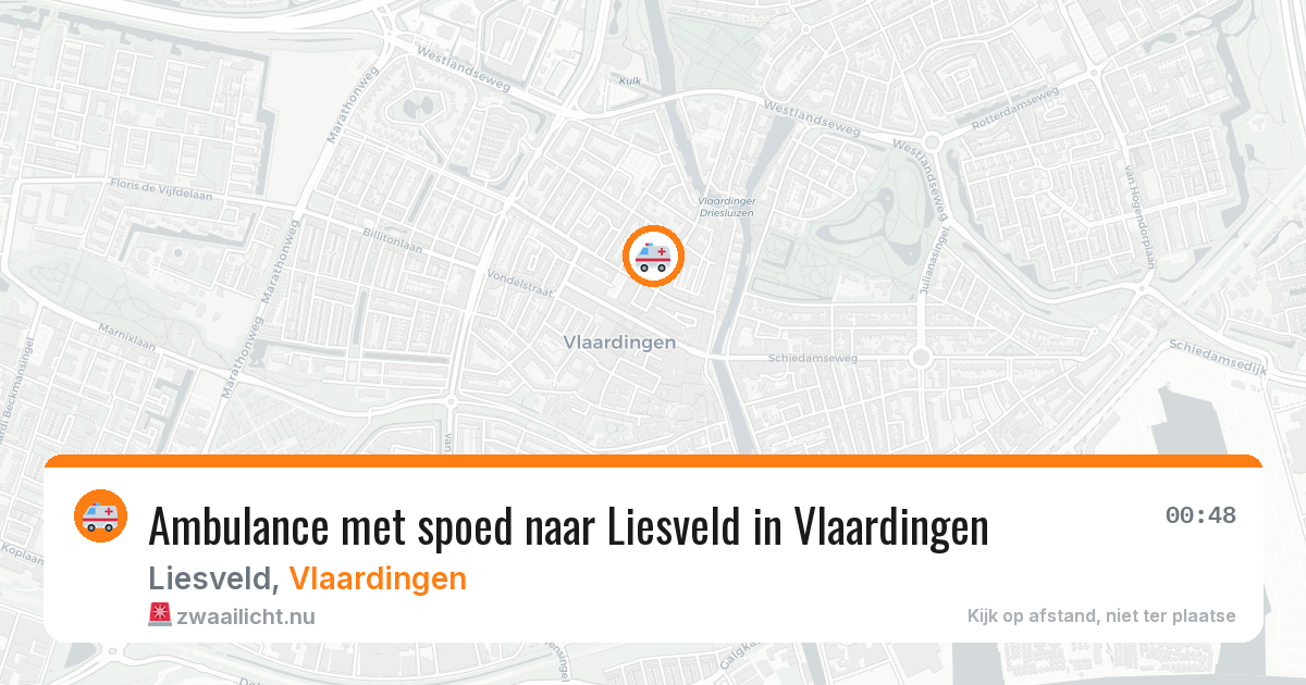 Ambulance met spoed naar Liesveld in Vlaardingen — 11 apr 2026