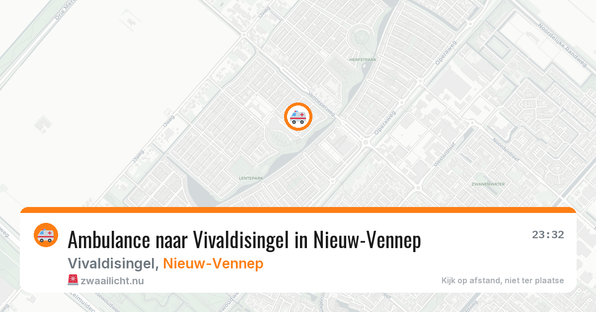 Ambulance naar Vivaldisingel in Nieuw-Vennep — 10 jul 2026
