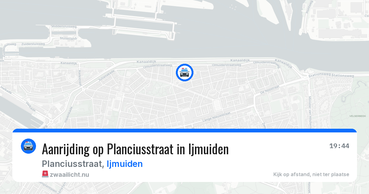 Aanrijding op Planciusstraat in Ijmuiden — 27 apr 2026