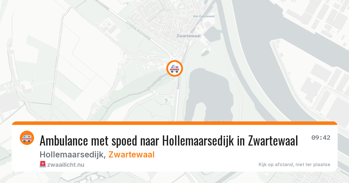 Ambulance met spoed naar Hollemaarsedijk in Zwartewaal — 7 jun 2026
