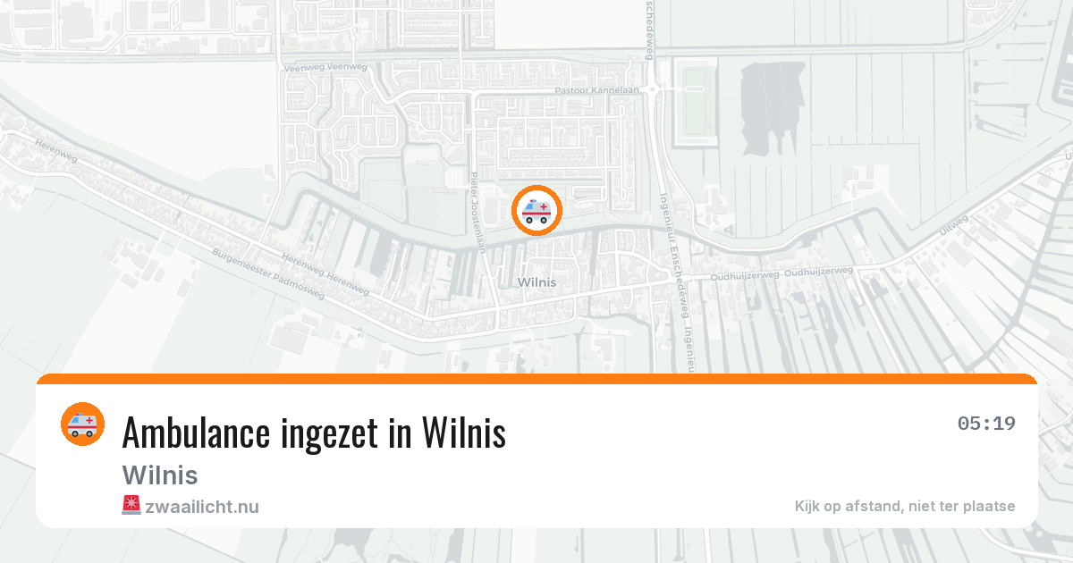 Ambulance ingezet in Wilnis — 5 jul 2026