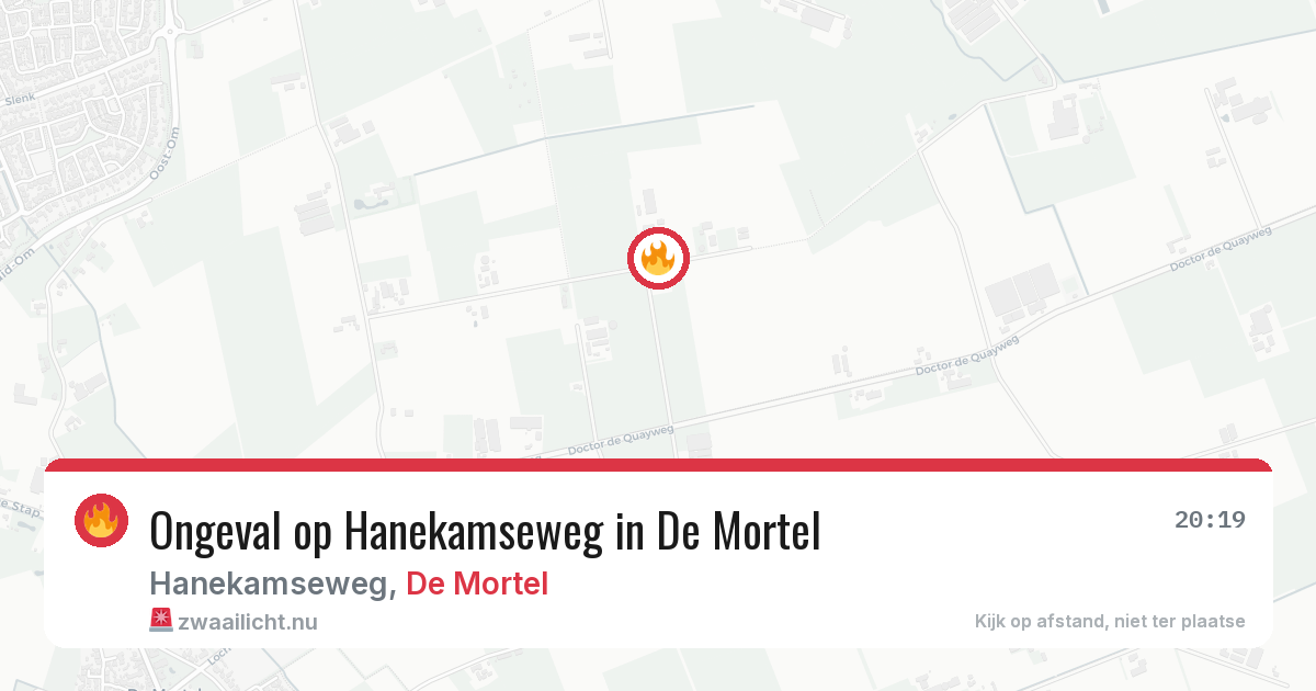 Ongeval op Hanekamseweg in De Mortel — 11 apr 2026