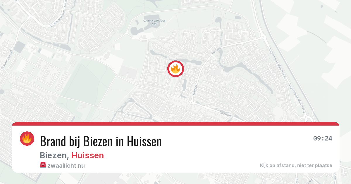 Brand bij Biezen in Huissen — 25 jul 2026