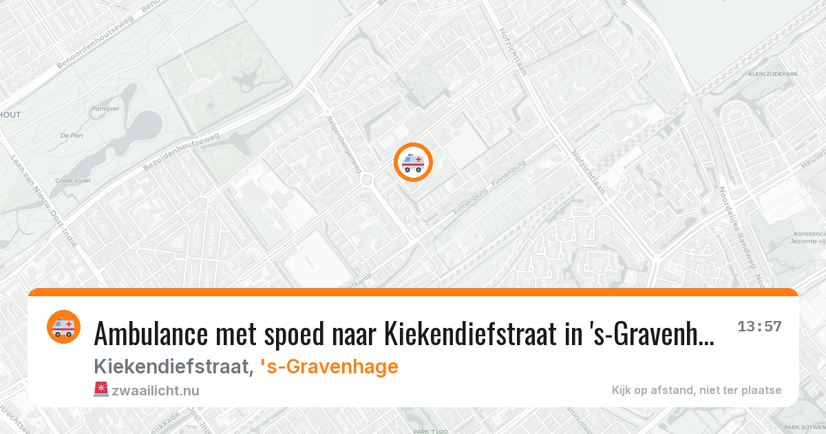 Ambulance met spoed naar Kiekendiefstraat in 's-Gravenhage — 28 jan 2026