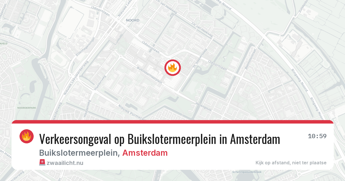 Verkeersongeval op Buikslotermeerplein in Amsterdam — 3 jun 2026