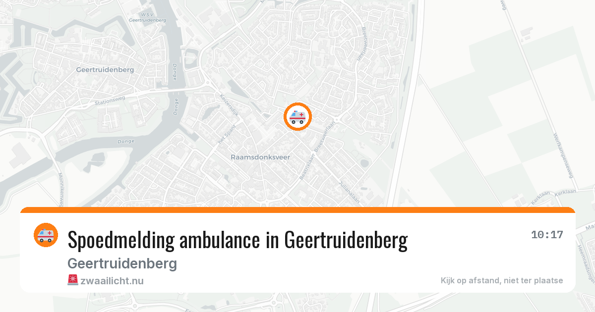 Spoedmelding ambulance in Geertruidenberg — 29 apr 2026