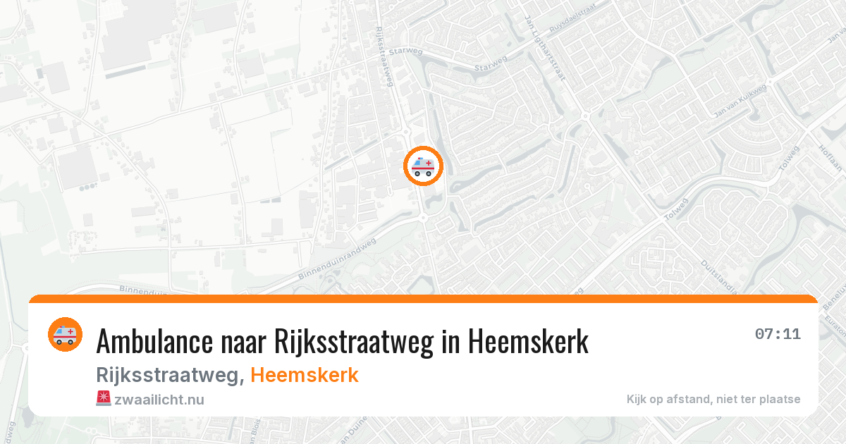 Ambulance naar Rijksstraatweg in Heemskerk — 17 apr 2026