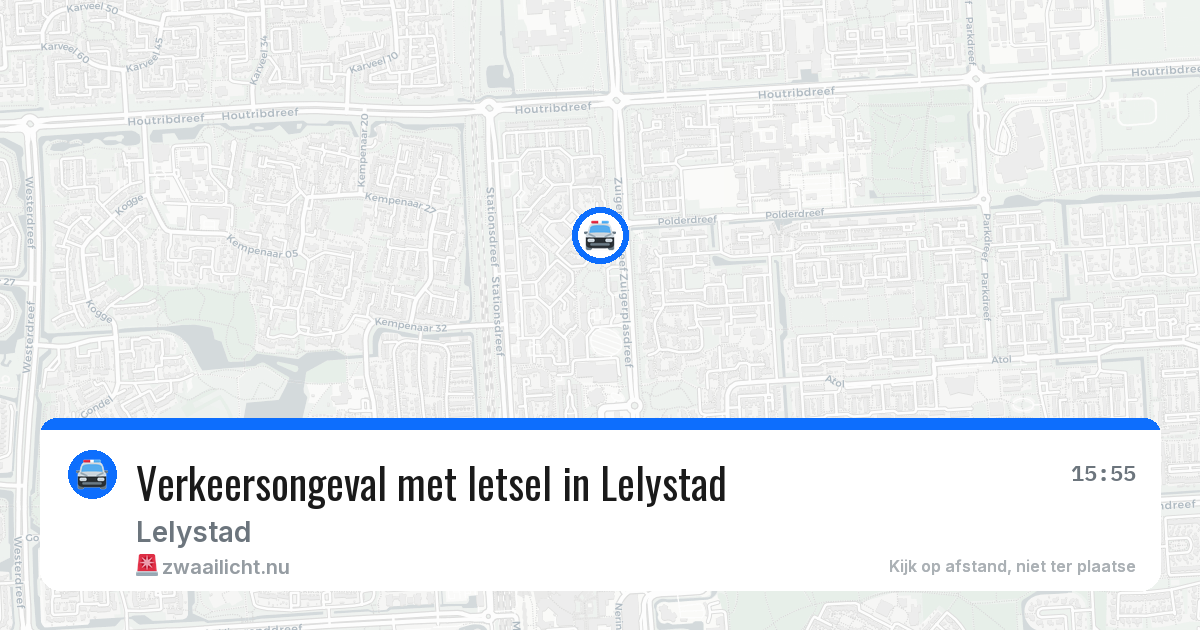 Verkeersongeval met letsel in Lelystad — 22 mei 2026