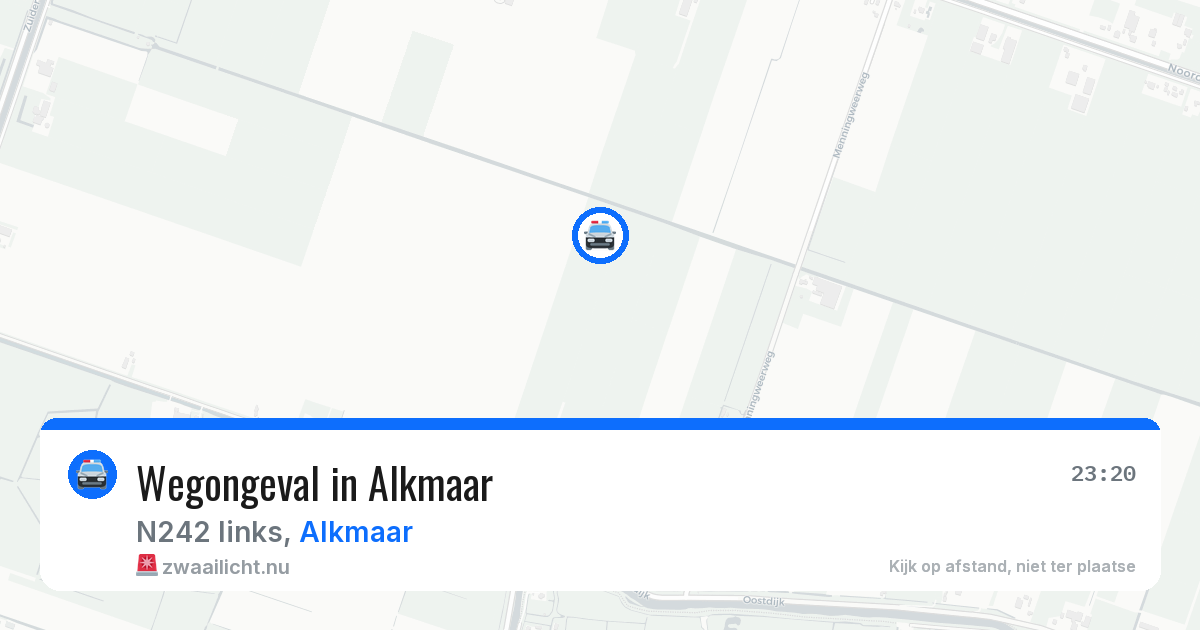 Wegongeval in Alkmaar — 16 jul 2026