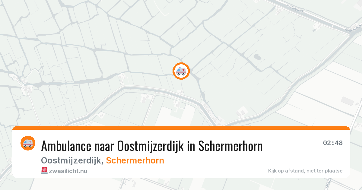 Ambulance naar Oostmijzerdijk in Schermerhorn — 7 apr 2026