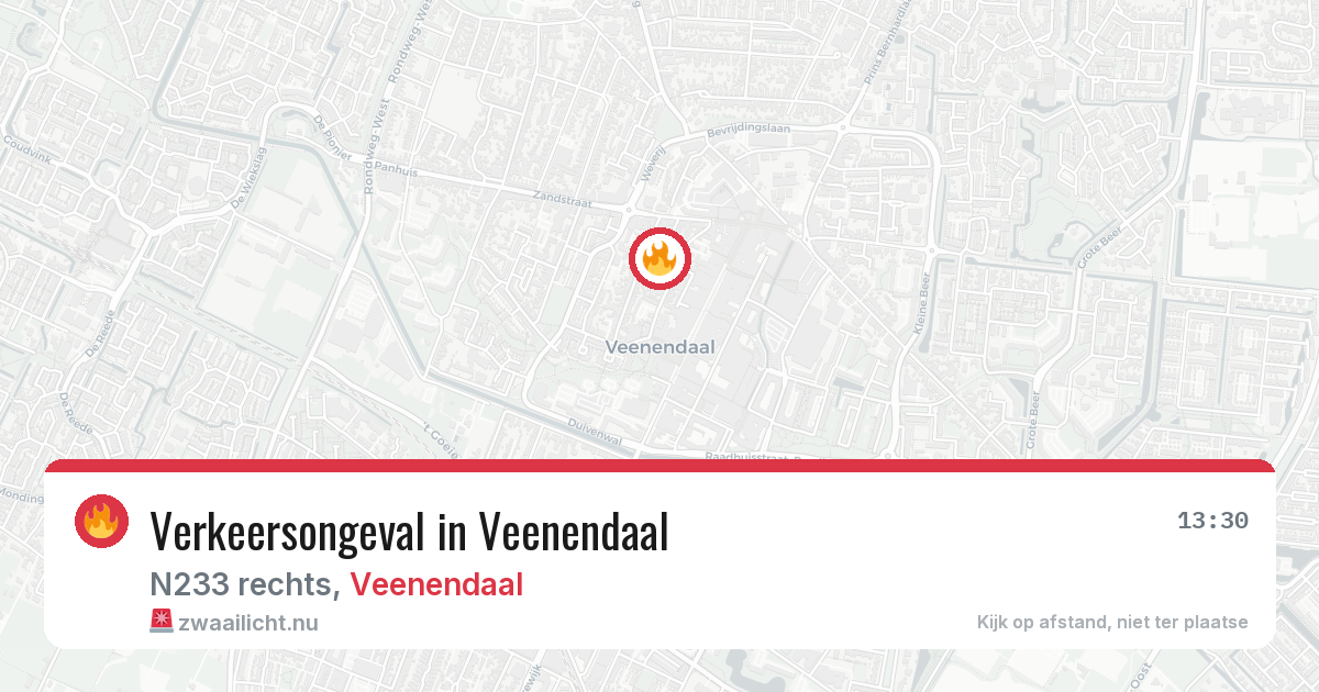 Verkeersongeval in Veenendaal — 25 mei 2026