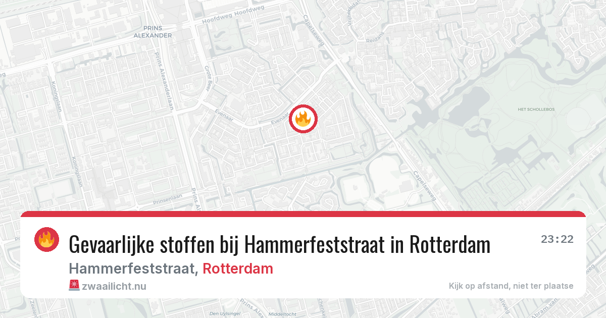 Gevaarlijke stoffen bij Hammerfeststraat in Rotterdam — 5 jun 2026