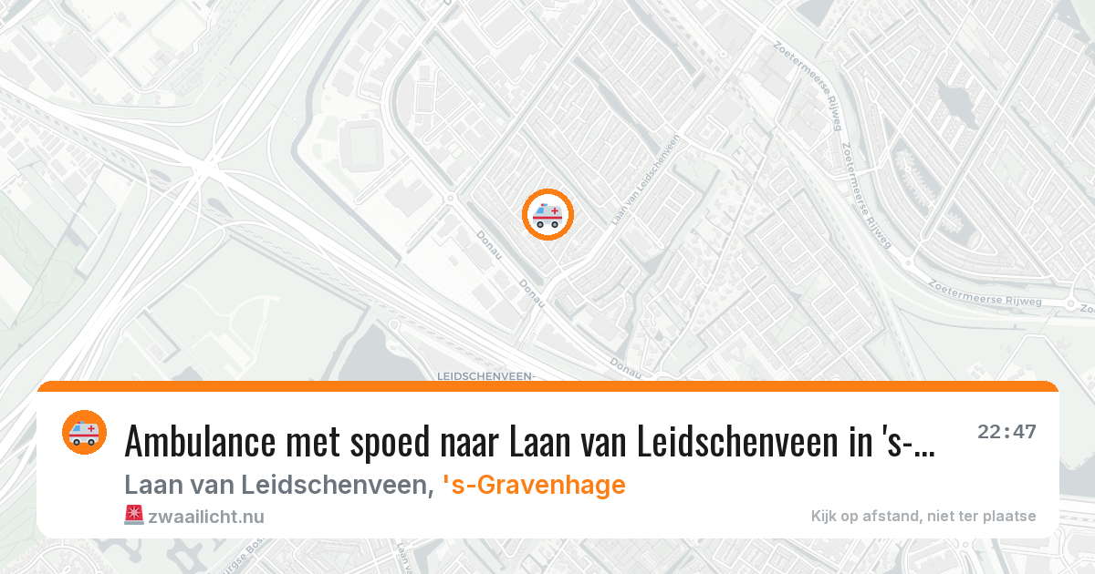 Ambulance met spoed naar Laan van Leidschenveen in 's-Gravenhage — 14 jul 2026