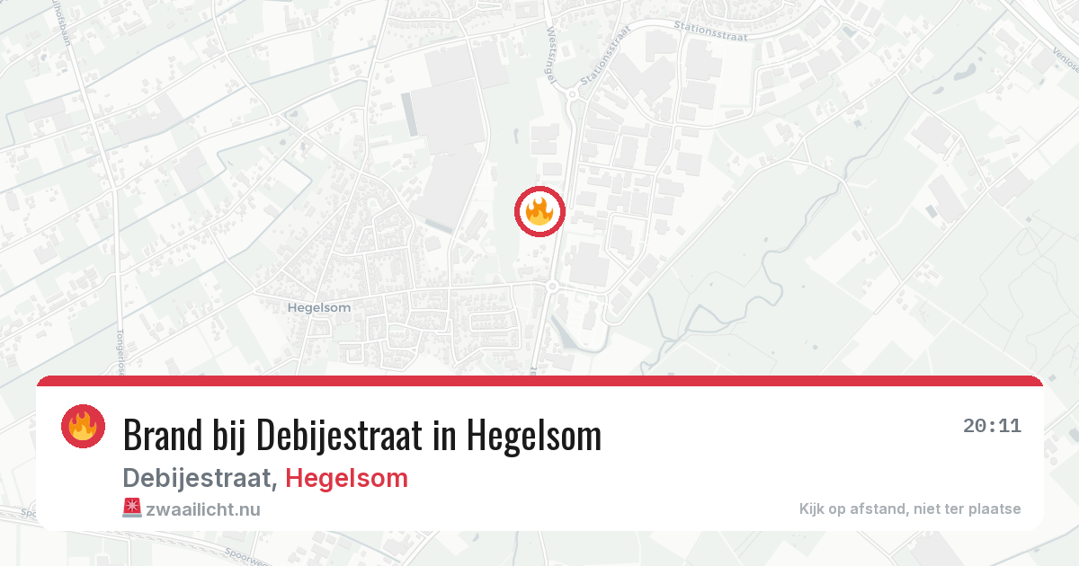 Brand bij Debijestraat in Hegelsom — 28 mei 2026