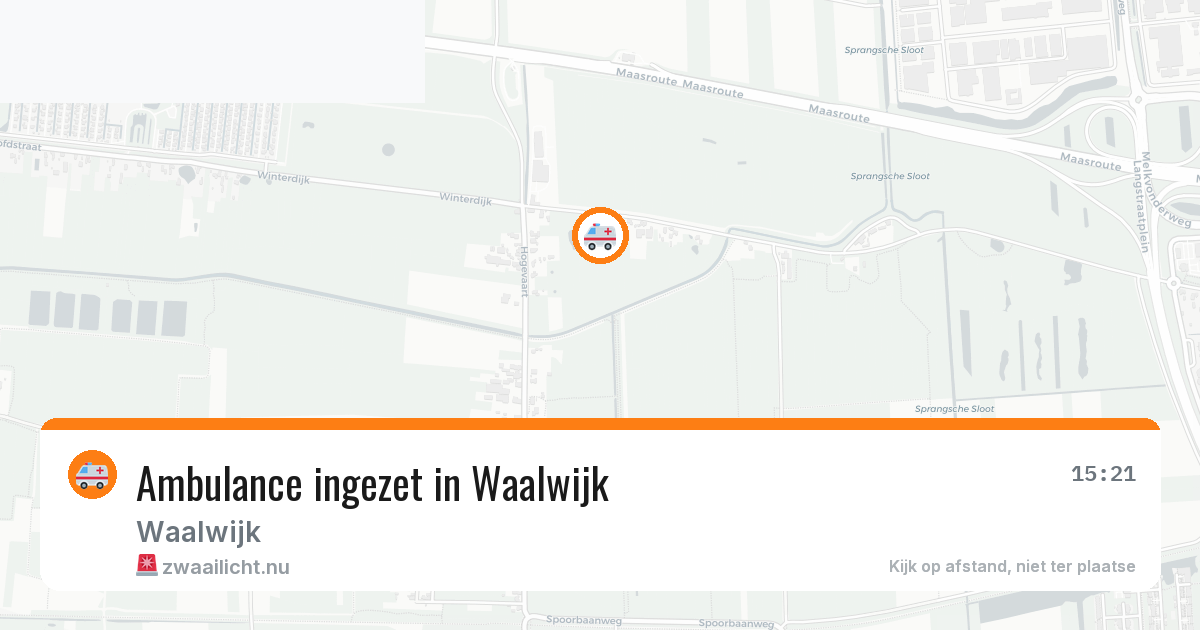 Ambulance ingezet in Waalwijk — 10 jul 2026