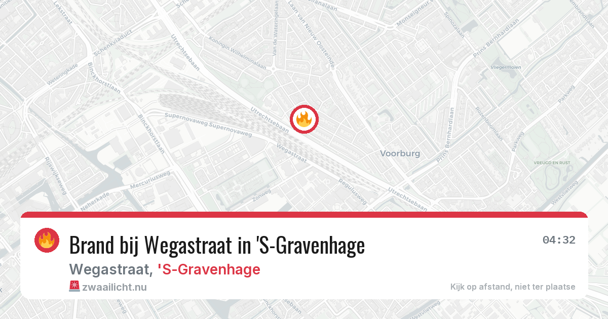 Brand bij Wegastraat in 'S-Gravenhage — 22 jul 2026