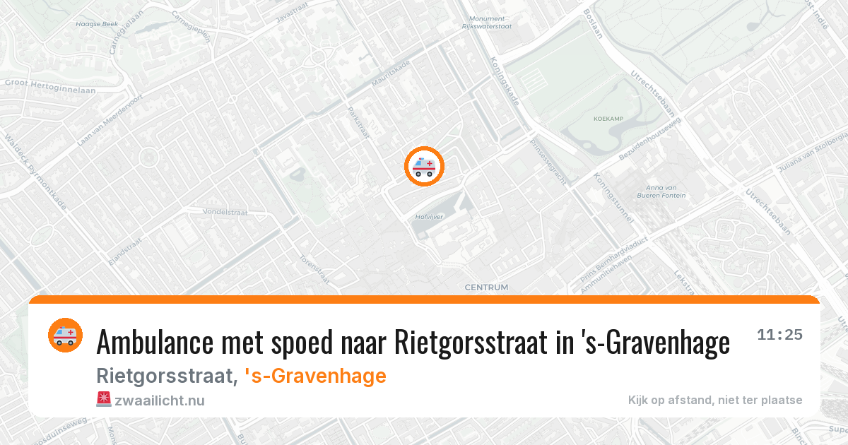 Ambulance met spoed naar Rietgorsstraat in 's-Gravenhage — 2 feb 2026