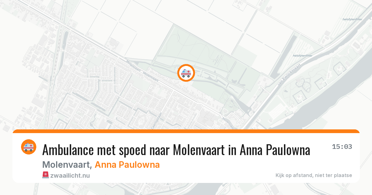 Ambulance met spoed naar Molenvaart in Anna Paulowna — 24 mrt 2026