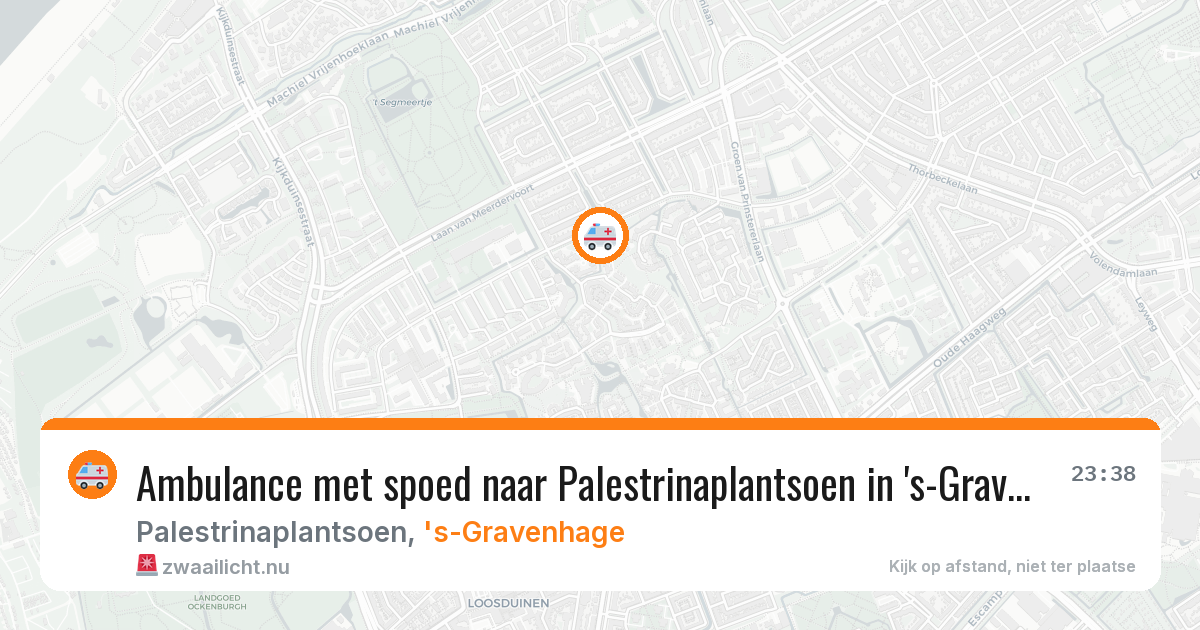Ambulance met spoed naar Palestrinaplantsoen in 's-Gravenhage — 11 feb 2026