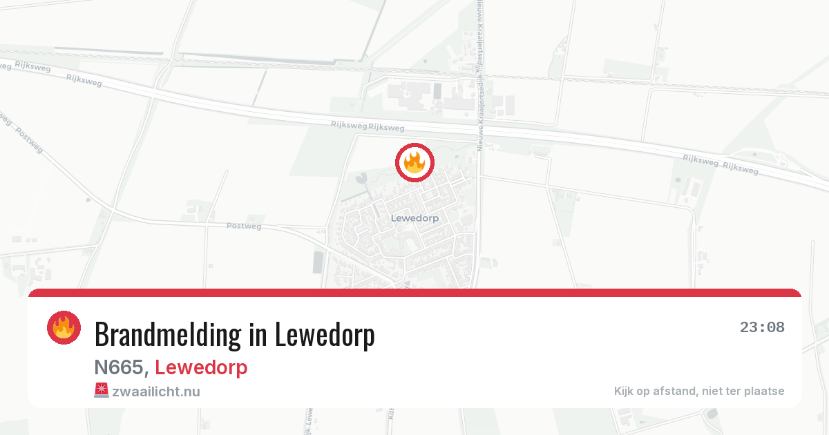 Brandmelding in Lewedorp — 14 jul 2026
