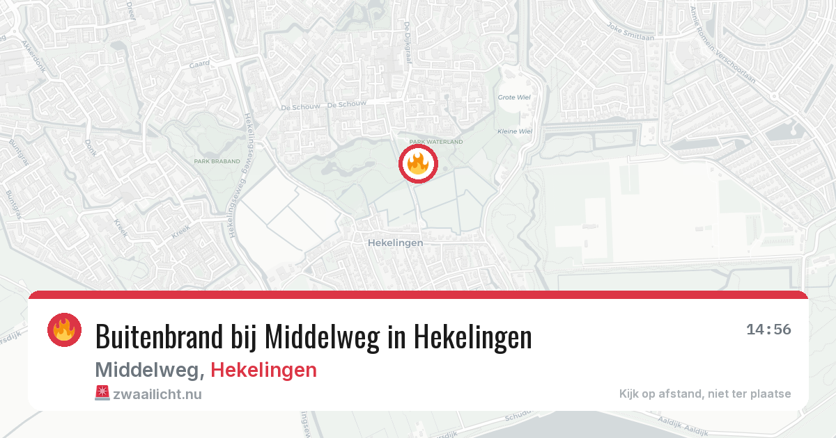 Buitenbrand bij Middelweg in Hekelingen — 10 mei 2026