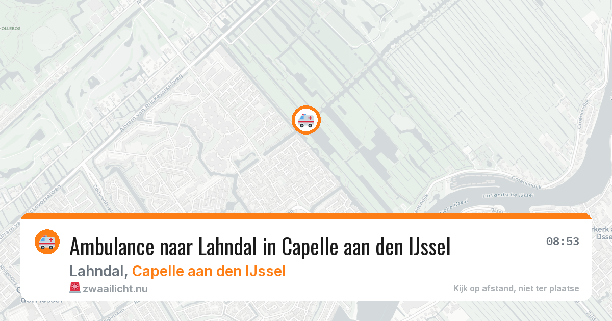 Ambulance naar Lahndal in Capelle aan den IJssel — 21 jul 2026