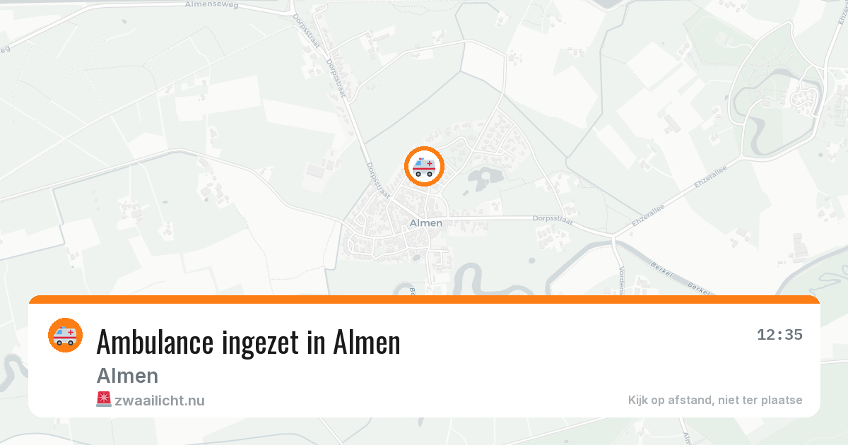 Ambulance ingezet in Almen — 1 jun 2026