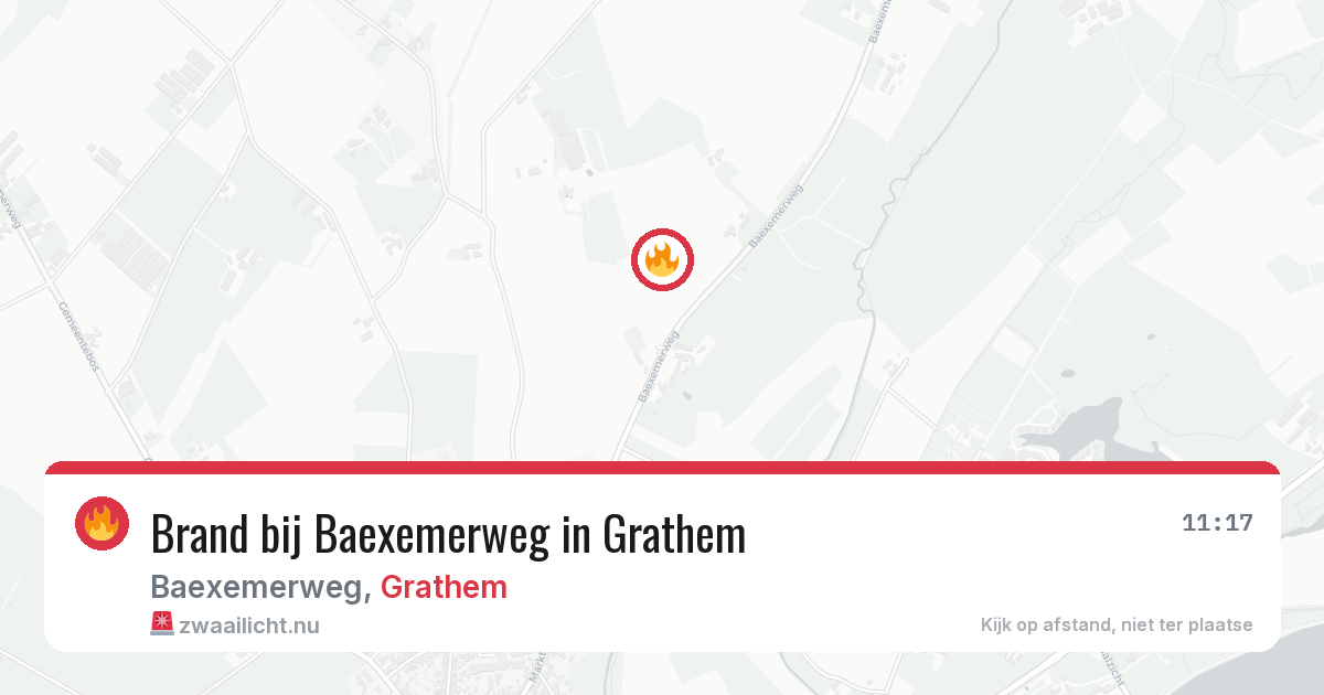 Brand bij Baexemerweg in Grathem — 3 jul 2026