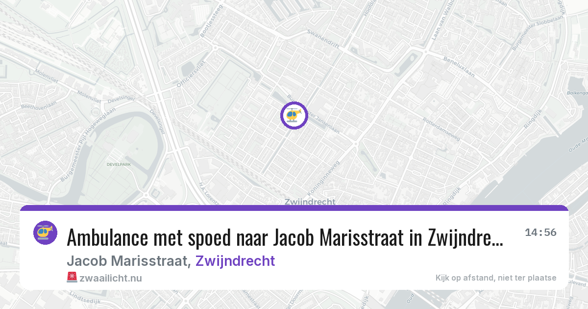 Ambulance met spoed naar Jacob Marisstraat in Zwijndrecht — 5 feb 2026