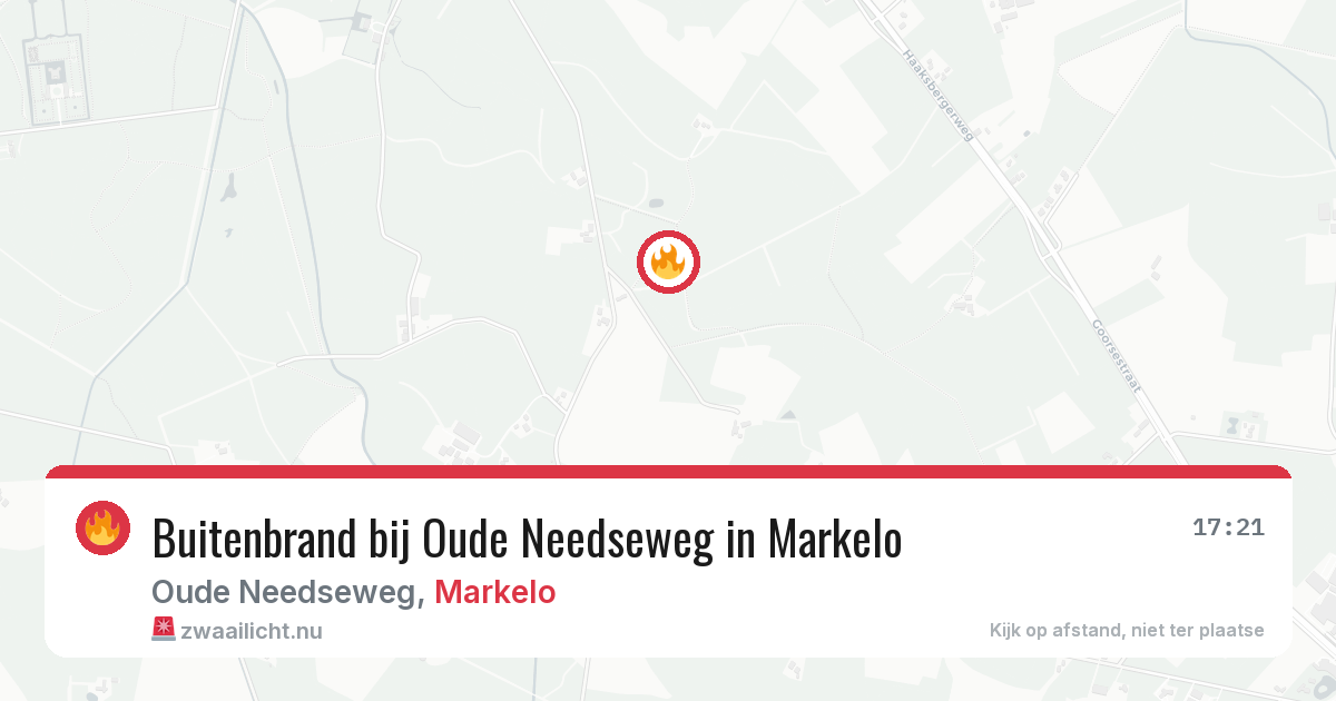 Buitenbrand bij Oude Needseweg in Markelo — 6 apr 2026