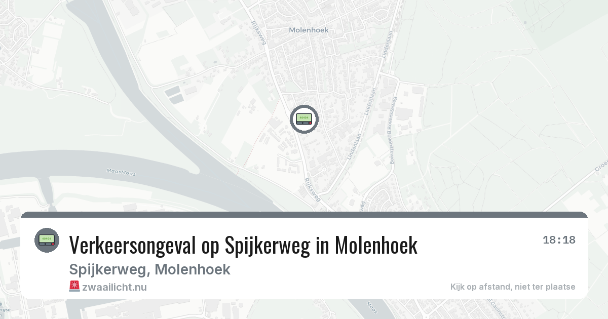 Verkeersongeval op Spijkerweg in Molenhoek — 29 jun 2026