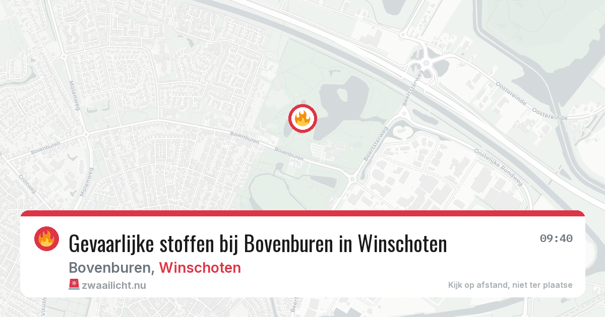 Gevaarlijke stoffen bij Bovenburen in Winschoten — 30 mrt 2026