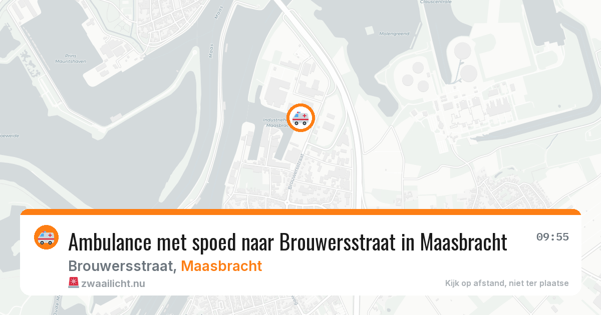 Ambulance met spoed naar Brouwersstraat in Maasbracht — 25 jul 2026