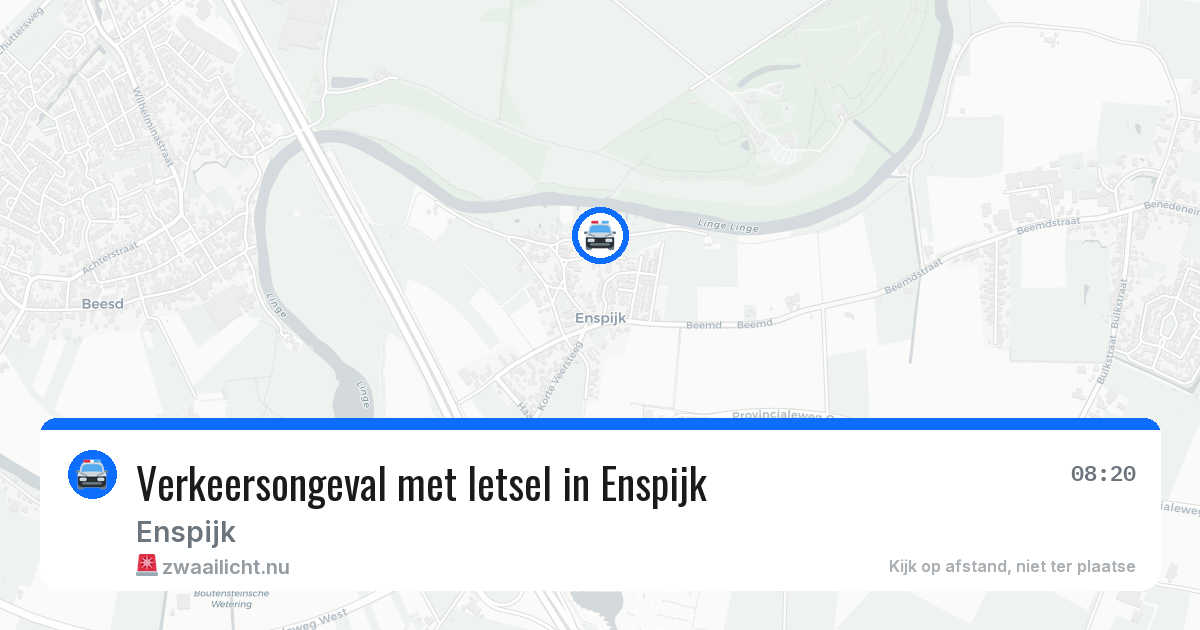 Verkeersongeval met letsel in Enspijk — 19 mei 2026