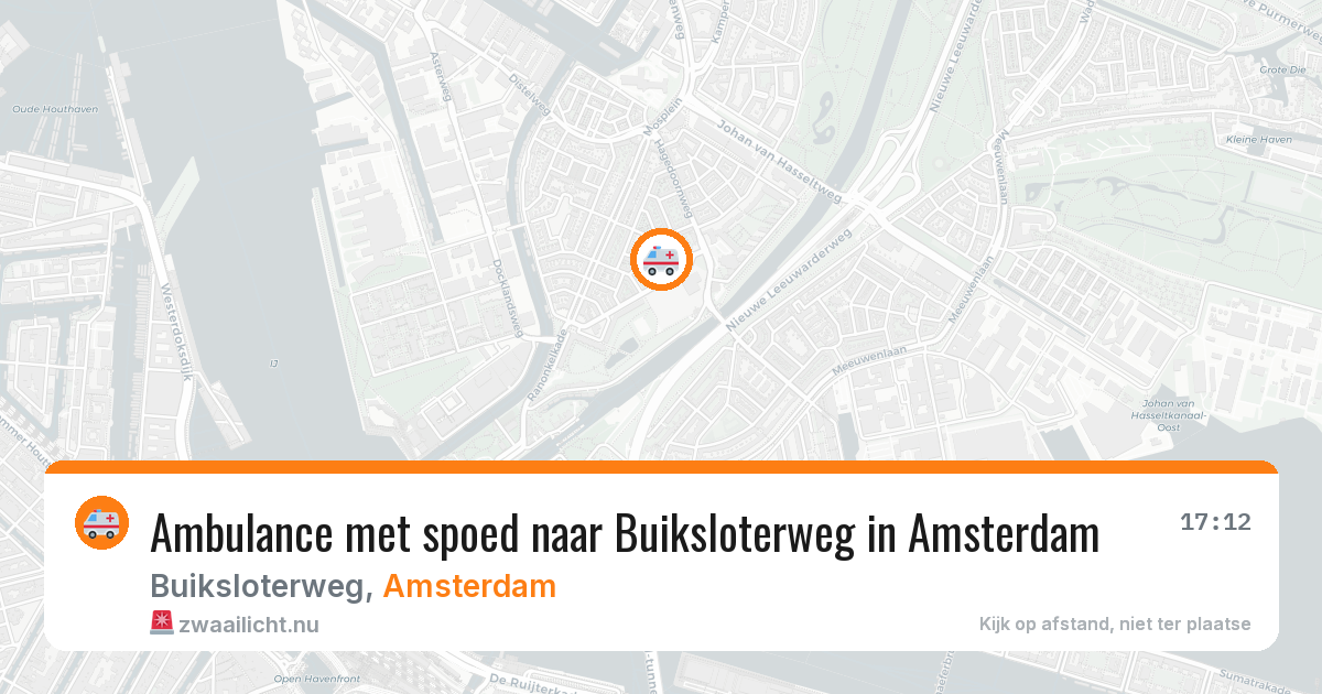 Ambulance met spoed naar Buiksloterweg in Amsterdam — 27 mei 2026