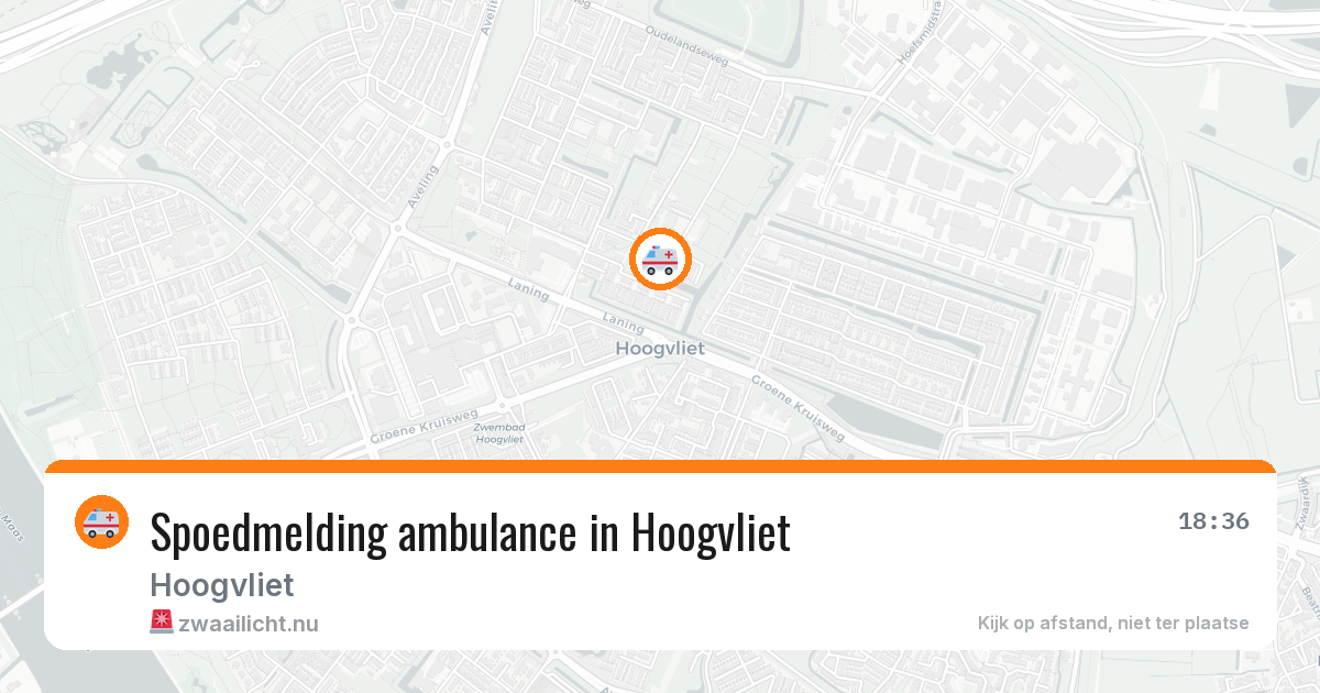 Spoedmelding ambulance in Hoogvliet — 3 jun 2026