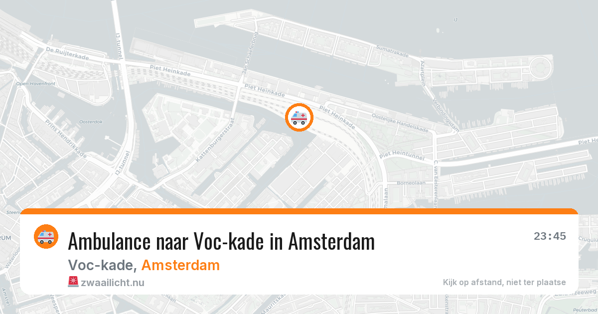 Ambulance naar Voc-kade in Amsterdam — 21 jul 2026