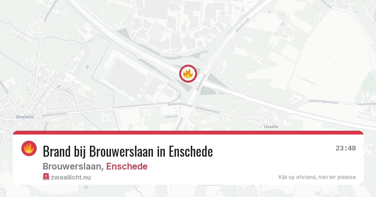 Brand bij Brouwerslaan in Enschede — 11 apr 2026