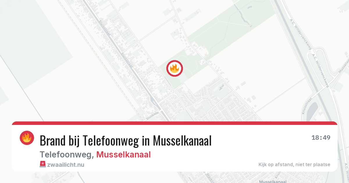 Brand bij Telefoonweg in Musselkanaal — 24 mei 2026