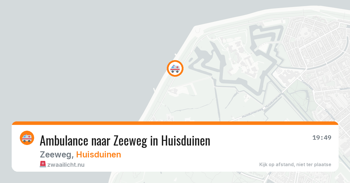 Ambulance naar Zeeweg in Huisduinen — 29 jan 2026