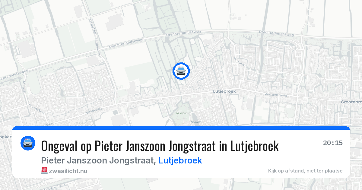 Ongeval op Pieter Janszoon Jongstraat in Lutjebroek — 17 jul 2026