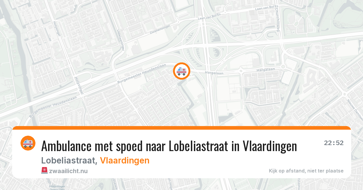 Ambulance met spoed naar Lobeliastraat in Vlaardingen — 26 apr 2026