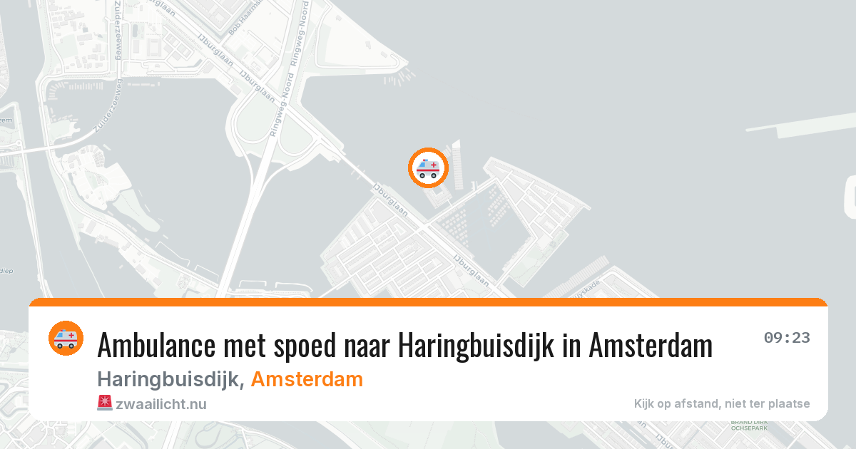 Ambulance met spoed naar Haringbuisdijk in Amsterdam — 14 mei 2026