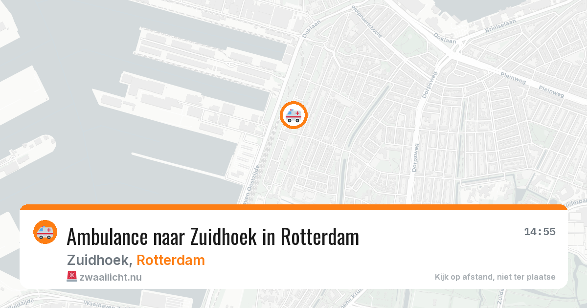 Ambulance naar Zuidhoek in Rotterdam — 21 mrt 2026