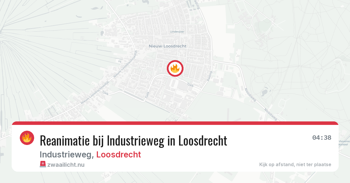 Reanimatie bij Industrieweg in Loosdrecht — 19 jan 2026