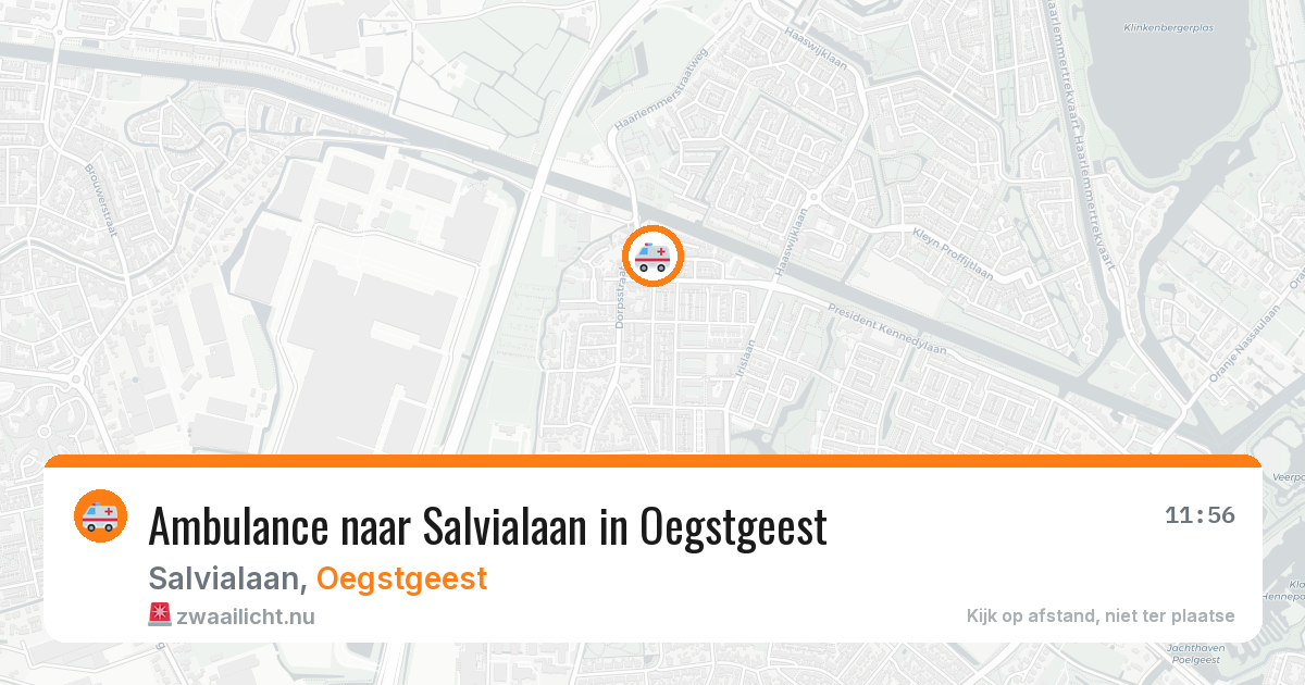 Ambulance naar Salvialaan in Oegstgeest — 23 jul 2026